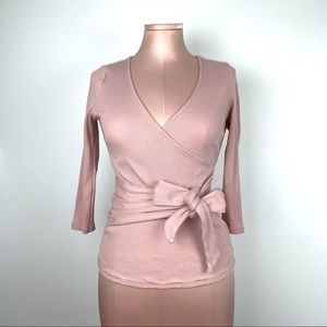 Side Tie Ribbed Shirt
